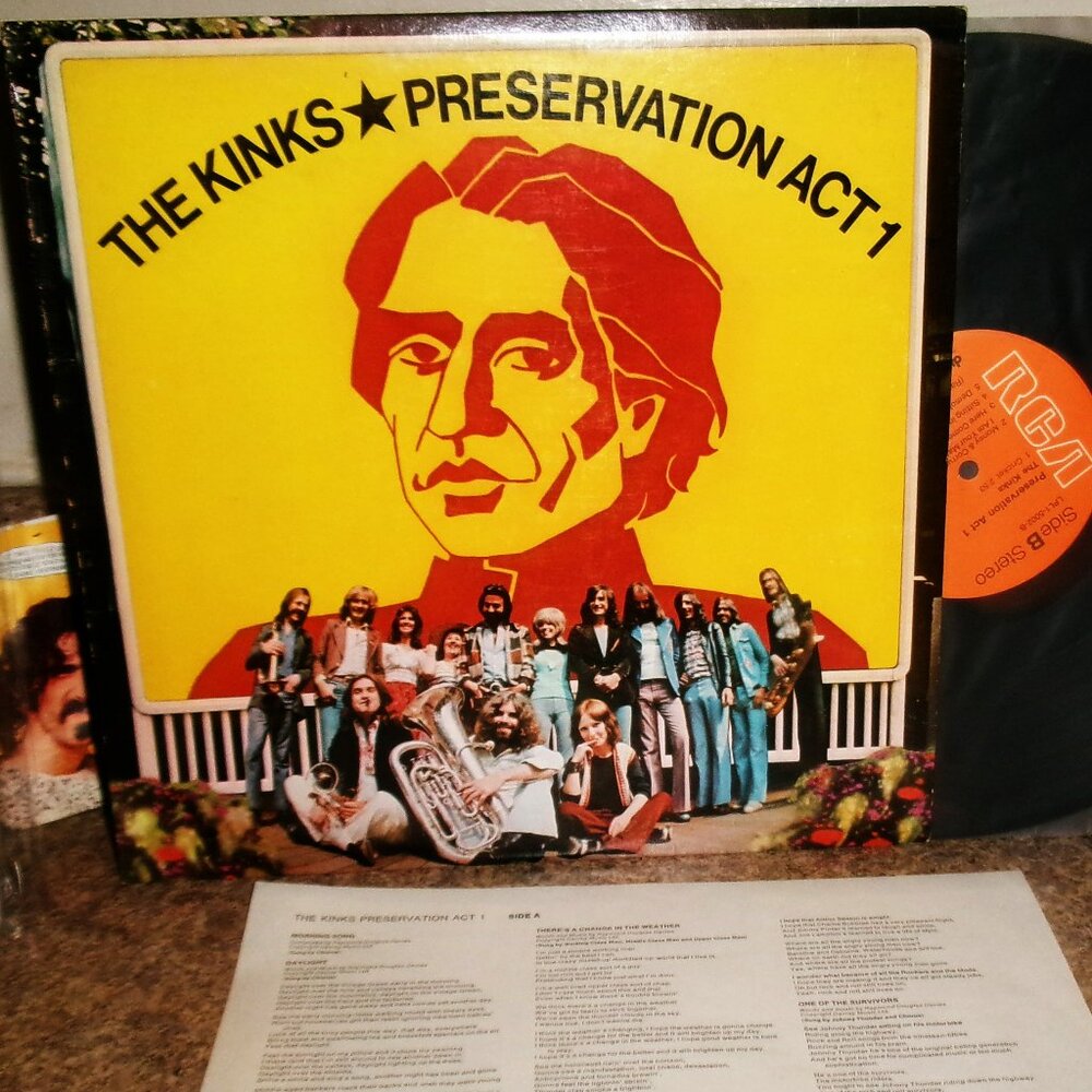 ray davies & kinks preservation act 1 1973 lp - dave lola daylight rock arthur